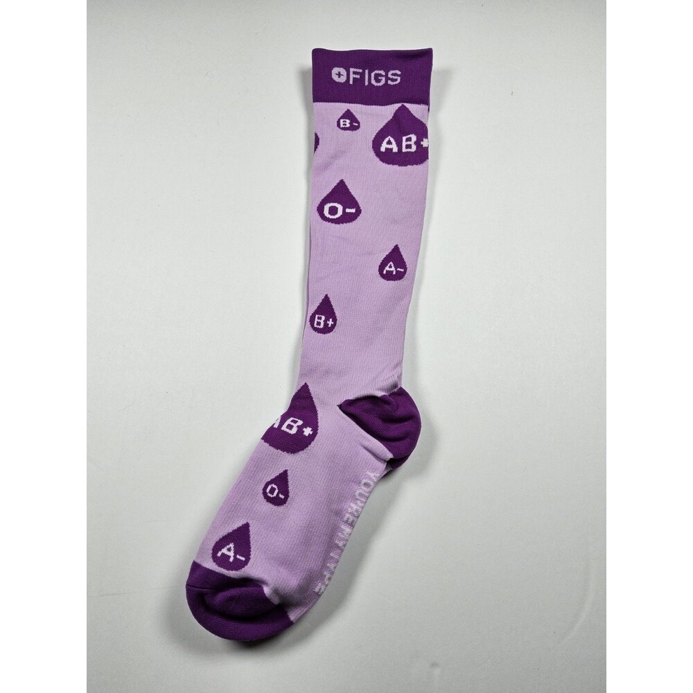 FIGS Compression You're My Type Blood Nurse Medical Socks Size S